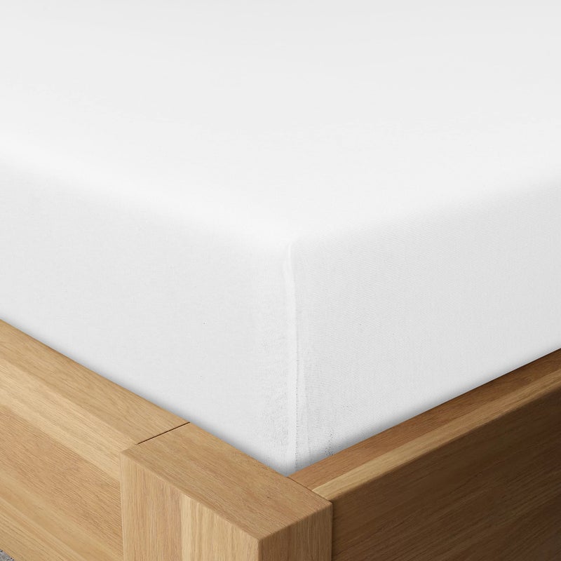 BED INC Road Trip America Jersey Sheets Set - Cotton Blend 3 Pieces Twin Set - T-Shirt Soft Knit Stretchy Bed Sheets - All Seasonal and Deep Pockets (White, Twin) - Image 5